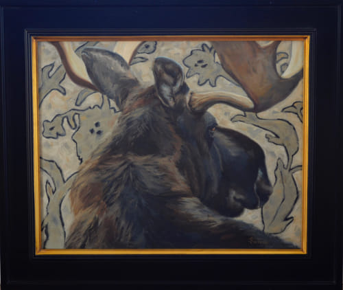 Click to view detail for The Bull Moose 16x20 $850